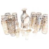 LOT 12PC, SILVER GLASS HOLDER, 1392G