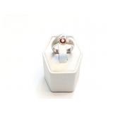 RING 14K GOLD/ SILVER GARNET 4.5G