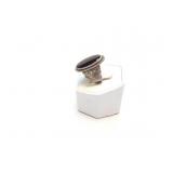 RING STERLING SILVER, GREEN 9.2G