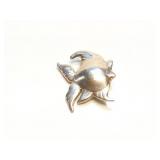BROACH-PENDANT, STERLING SILVER, 12.8G