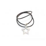 PENDANT, STERLING SILVER ON RUBBER