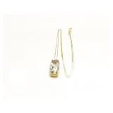 NECKLACE, 14K GOLD, 7.6G