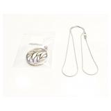 PENDANT STERLLING SILVER, MOTHER OF PEARL 17G