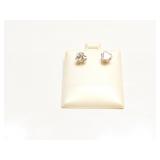 EAR RINGS 14K GOLD, CZ 1.4G