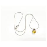NECKLACE, PENDANT, STERLING SILVER, 4.5G