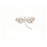 PENDANT, DRAGON FLY, STERLING SILVER, 12G