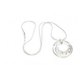 NECKLACED, STERLING SILVER W/ PENDANT, 8.1G