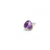 PENDANT, 14K GOLD, AMETHYST, 4.8G