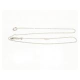 NECKLACE + RING, STERLING SILVER, 4.6G