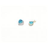 PENDANTS, 2-TOPAZ, 14K GOLD, 2G