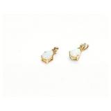 PENDANTS, 2- OPAL, 14K GOLD, 2G