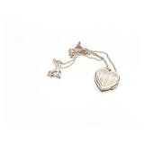 NECKLACE,  W/ LOCKET, 4G