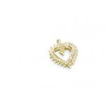 PENDANT, DIAMOND HEART SHAPE .68CT, 14K GOLD,