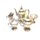 LOT, 5PC. SILVER SERVING SET, 85.8OZ.