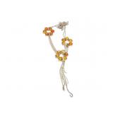 NECKLACE, AMBER + STERLING SILVER, 55G
