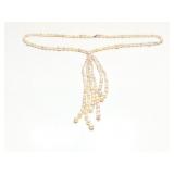 NECKLACE STERLING SILVER AND PEARL