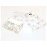 NECKLACE STERLING SILVER W/ PEARLS (3) BAGS