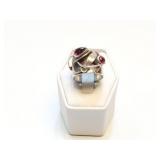 RING, STERLING SILVER, 7.3G