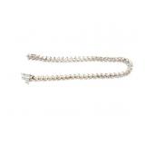 BRACELET, 14K GOLD W/ MISC. DIAMONDS, 8.4G