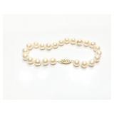 BRACELET, 14K GOLD, PEARLS