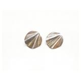 EAR RINGS, STERLING SILVER, 9.6G