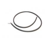NECKLACE, STERLING SILVER, RUBBER NECKACE