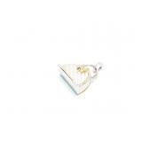 PENDANT, .20CT DIAMOND/ MOTHER OF PEARL, 6.1G