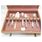 WM RODGERS, SILVER PLATED, SET W/ BOX