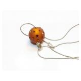 NECKLACE, STERLING SILVER AND PENDANT, 5G