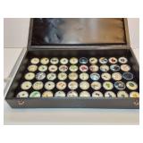 TRAY OF ASSORTED GEM STONES- APPROX. 50PC