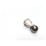 PENDANT, BLACK PEARL 12MM, 9.2G