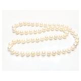 NECKLACE, PEARLS, 7.5MMX7.75