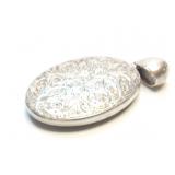LOCKET, STERLING SILVER, 23.6G