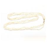 NECKLACE, RICE PERL