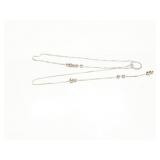 NECKLACE, STERLING SILVER, 3G