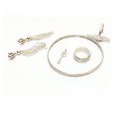 MISC. STERLING SILVER LOT, 26G