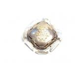 RING STERLING SILVER W/ 18K 17.3G