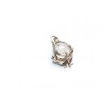 PENDANT, STERLING SILVER + QUARTZ, 28G