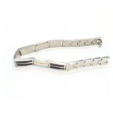 BRACELET, STAINLESS STEEL, 14K GOLD