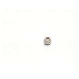PENDANT, BEAD, WHITE GOLD, .5CT DIAMOND, 1.3G