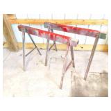 2- METAL SAW HORSES
