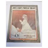 1918 JUST A BABYS PRAYER AT TWILIGHT SHEET MUSIC