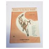 1949 RUDOLPH THE RED NOSED RAINDEER SHEET MUSIC