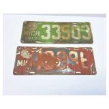 1911 1913 VINTAGE PLATES