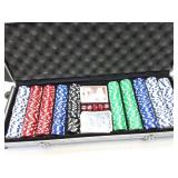 POKER CHIPS- VERY LARGE SET IN CASE-