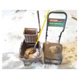RUBBERMAID MAID MOP BUCKET AND POWER WASHER STAND