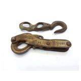 VINTAGE WIRE TIGHTENER AND ROPE PULLY HOOK