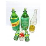 VERNORS - SQUIRT- 7 UP- WINK - 6 VINTAGE GLASS
