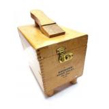 ESQUIRE SHOE VALET WOODEN BOX AND ALL CONTENTS