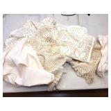 VINTAGE TABLE CLOTHES AND DOILIES